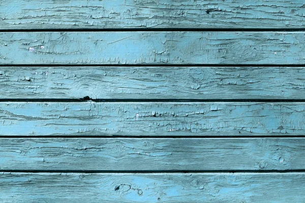 Velha Textura Madeira Azul Com Padrões Naturais — Fotografia de Stock