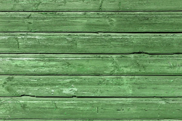 Velha Textura Madeira Verde Com Padrões Naturais — Fotografia de Stock