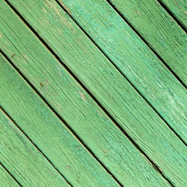 Doğal desenli eski yeşil ahşap doku..