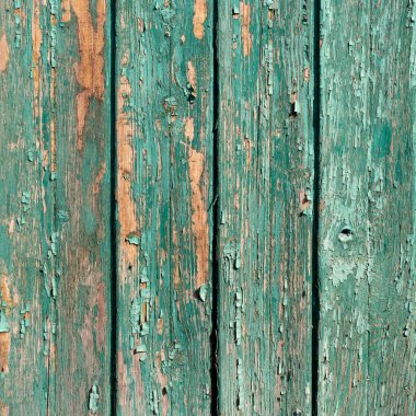 Doğal desenli eski yeşil ahşap doku.