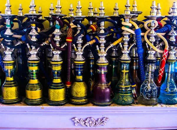 Arabic shishas, also called hookahs, Dubai, UAE Stock Picture