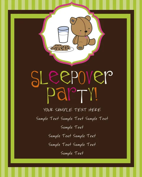 Sleepover parti kartı