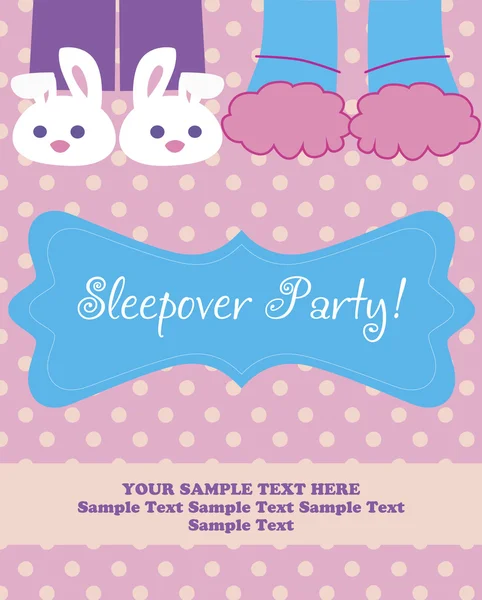 Sleepover parti kartı
