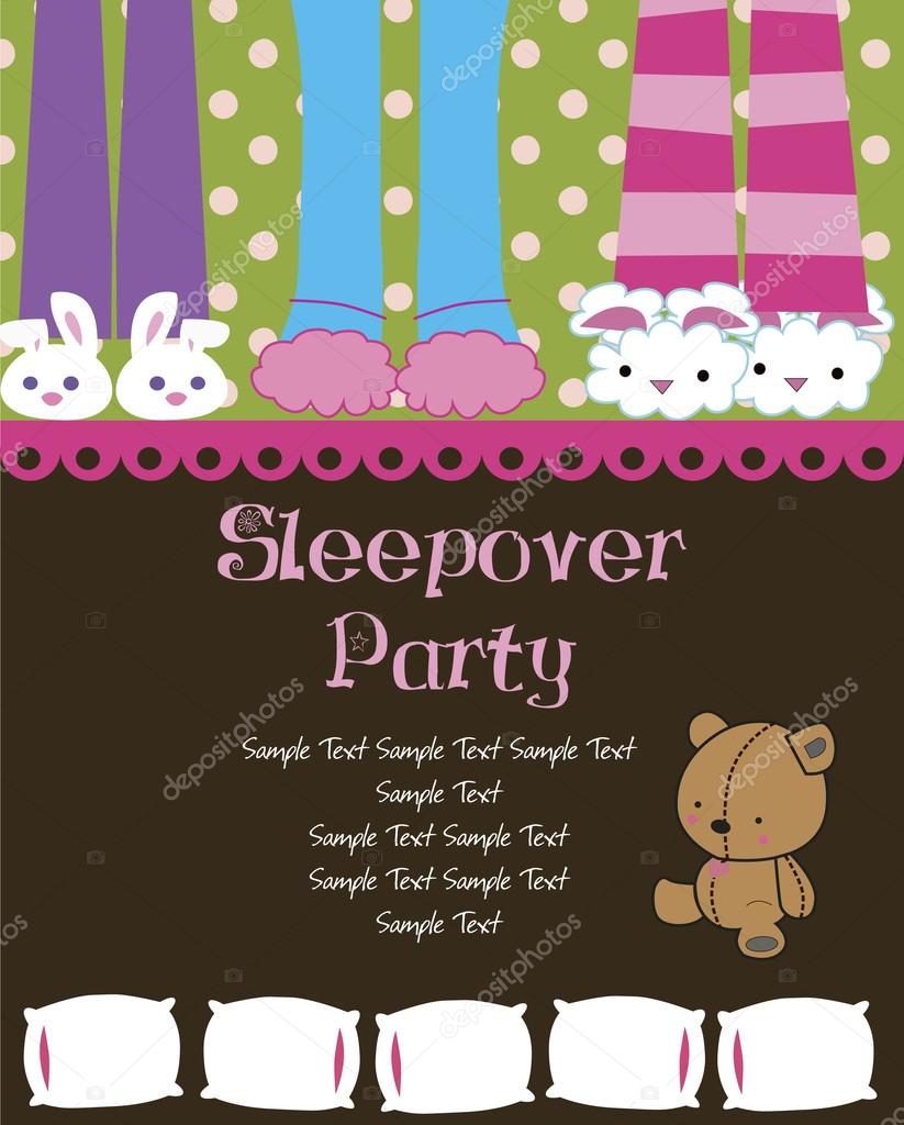 Sleepover Party Card