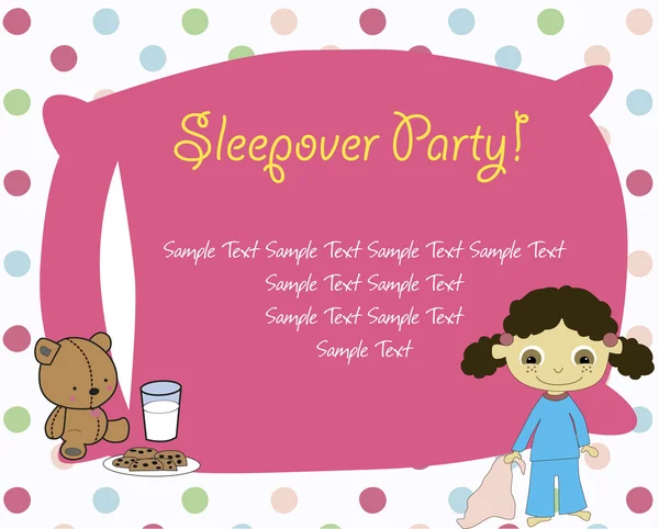 Sleepover parti kartı