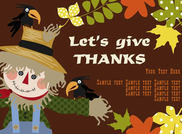 Happy thanksgiving day background — Stock Vector