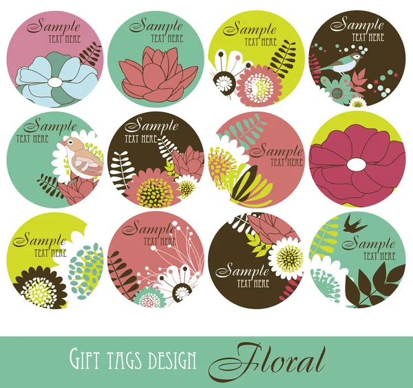 Fondos florales — Vector de stock