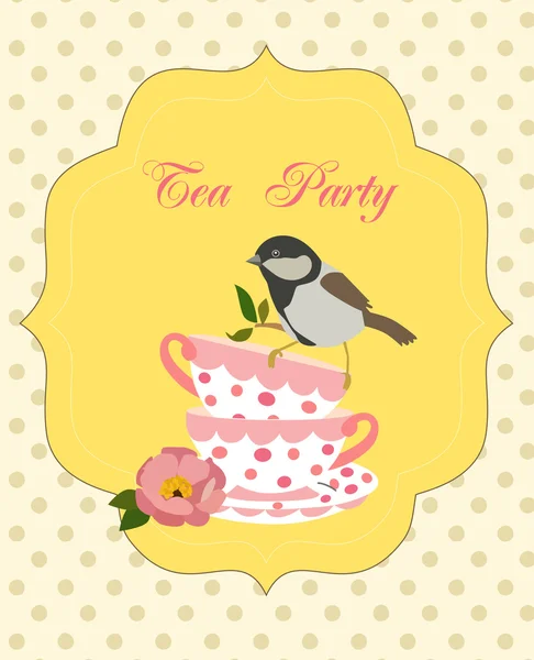 Tea Party картки — стоковий вектор