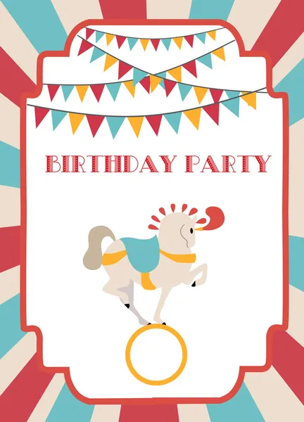 sirk mutlu doğum günü kartı