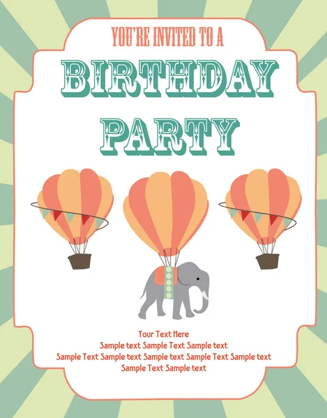 sirk mutlu doğum günü kartı