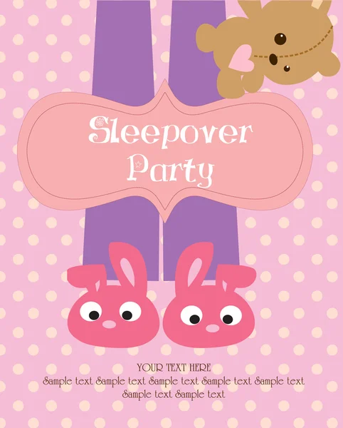 Slumber party — Stock Vector