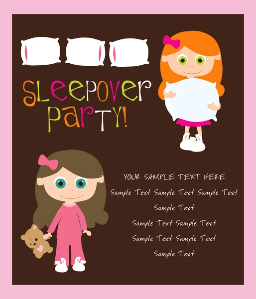 Slumber party — Stock Vector