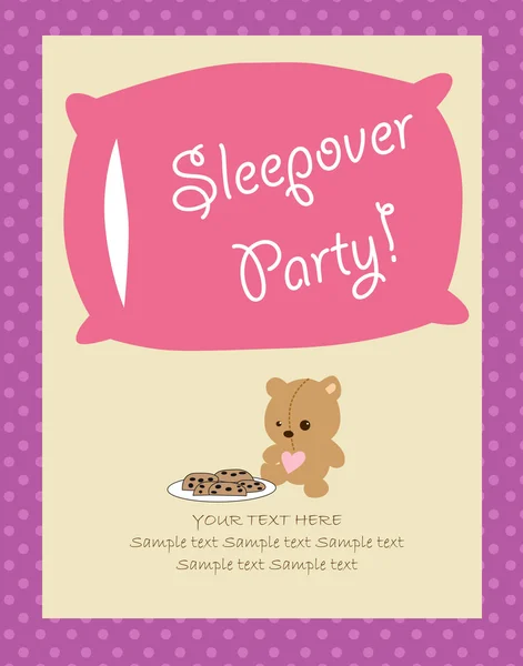 Slumber party — Stock Vector