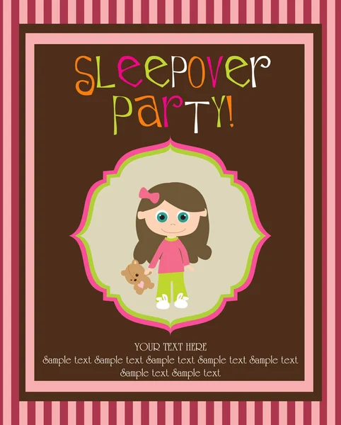 Slumber party — Stock Vector