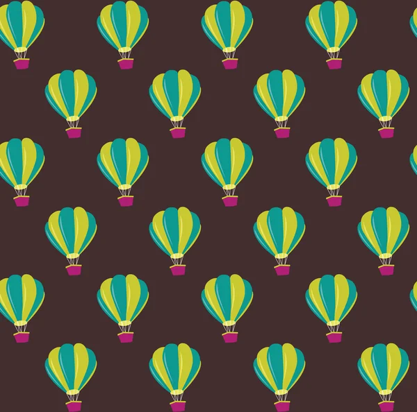 Patroon luchtballon — Stockvector