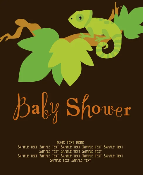 Scheda doccia bambino — Vettoriale Stock