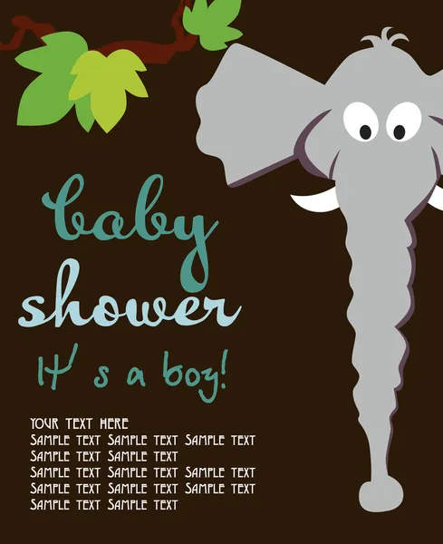 Baby shower kort — Stock vektor