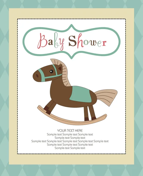 Baby shower kort — Stock vektor