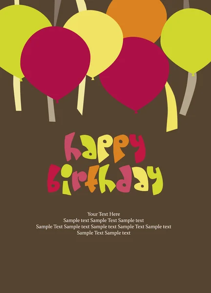 Happy Birthday card — Stock Vector