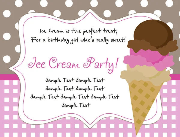 Retro dondurma afişi