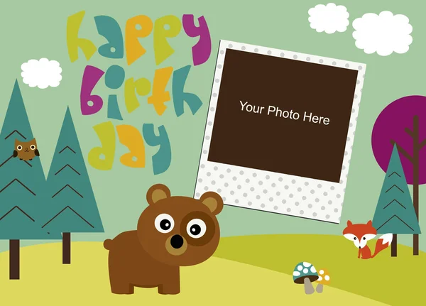 Feliz cartão de aniversário — Vetor de Stock