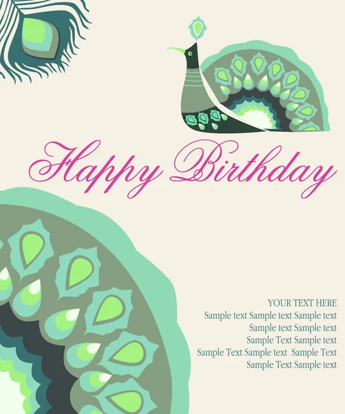 Doğum günü kartı Vektör Grafikler