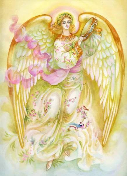 Akvarel anděl — Stock fotografie