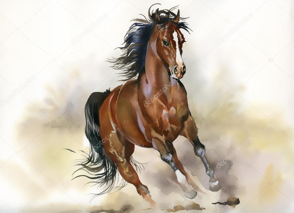 Running horse