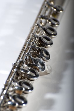 Silver flute clipart