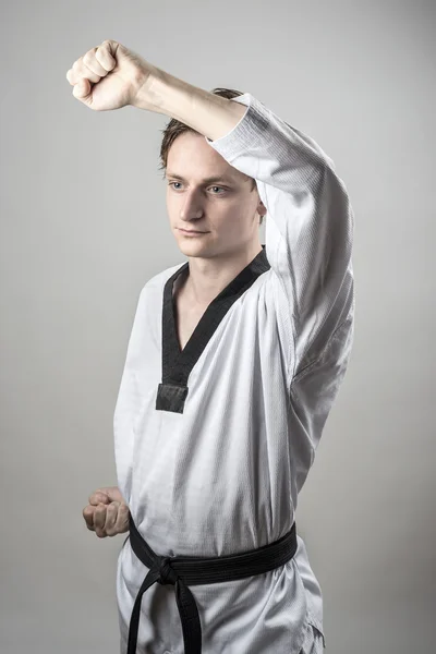 Taekwon-do obrany blok — Stock fotografie