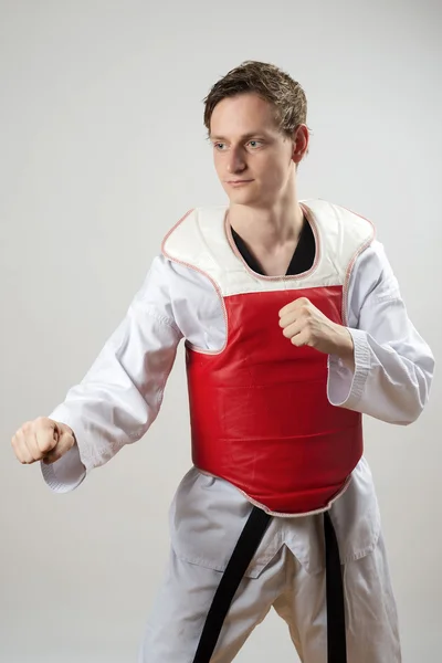 Taekwon-Do fighter — Stock Photo, Image