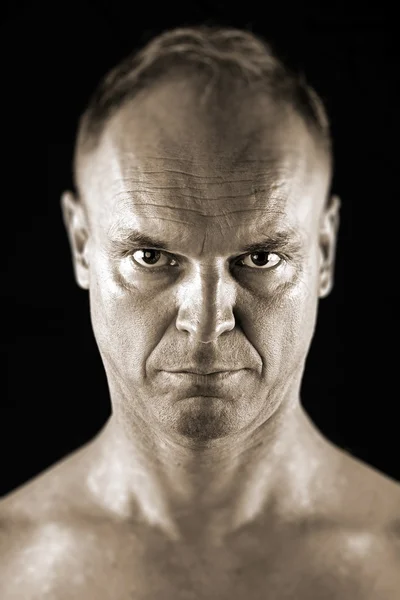 Man who is looking angry — Stock Photo, Image