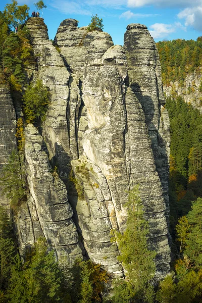 Landschaft in der Sächsischen Schweiz — Stockfoto