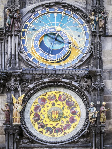 Годинник cityhall Праги — стокове фото