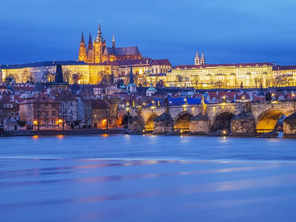 Praha Spotlit — Stok Foto