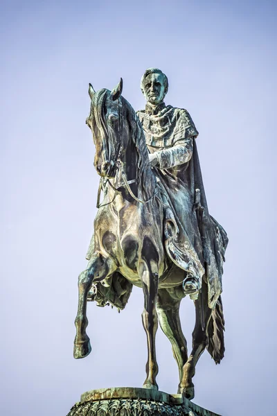 Král Jan socha Drážďany — Stock fotografie