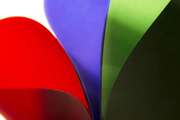 stock image closeup colorful papers