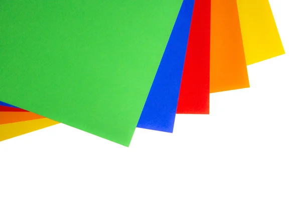 Feuilles de papier colorées — Photo