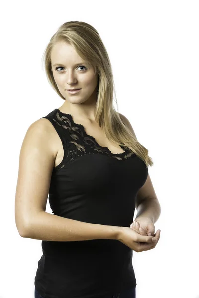 Portrait of a young woman — Stock Photo, Image