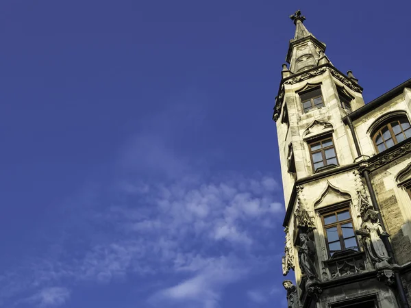 Tower on the city hall in Munich — Stock Photo, Image