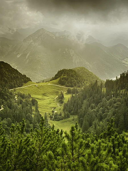 Vue de la montagne Herzogstand — Photo