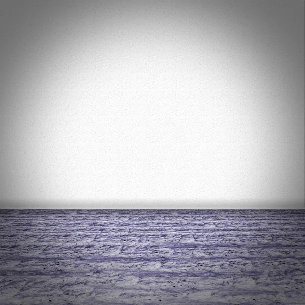Leerer Raum mit violettem Marmorboden — Stockfoto