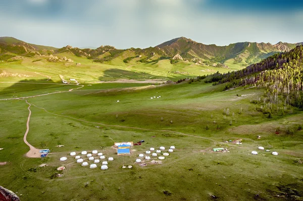 Mongol Yourt tábor — Stock Fotó
