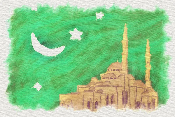 Moscheea ilustrație — Fotografie, imagine de stoc