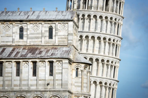 Closeup Leaning Tower — Stock Photo, Image