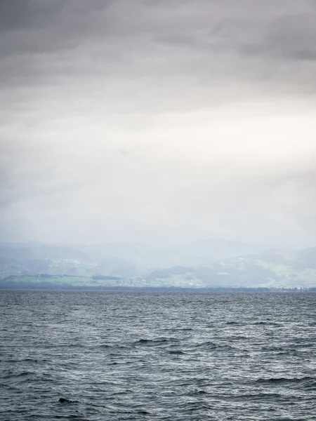 Jeziora Bodeńskiego na deszczowy dzień — Zdjęcie stockowe