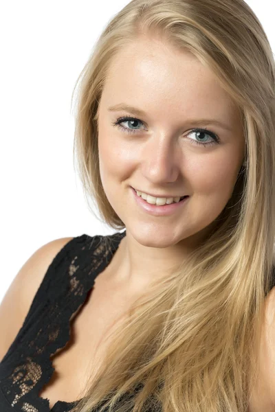 Smiling blond girl — Stock Photo, Image