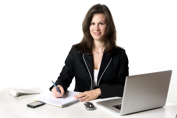 Businesswoman smiling — Stock Photo, Image