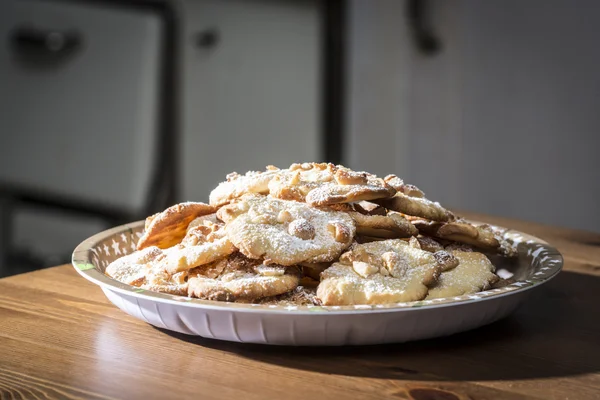 Plate of Christmas cookies — Stock Photo, Image