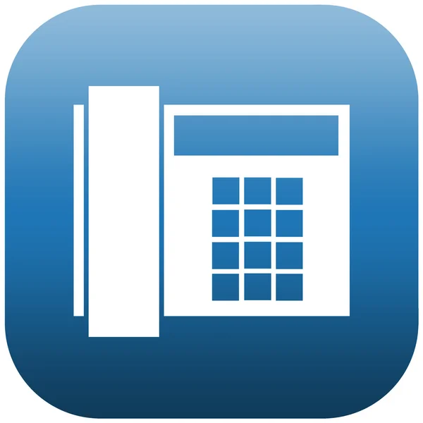 Blue icon of phone — Stock Photo, Image
